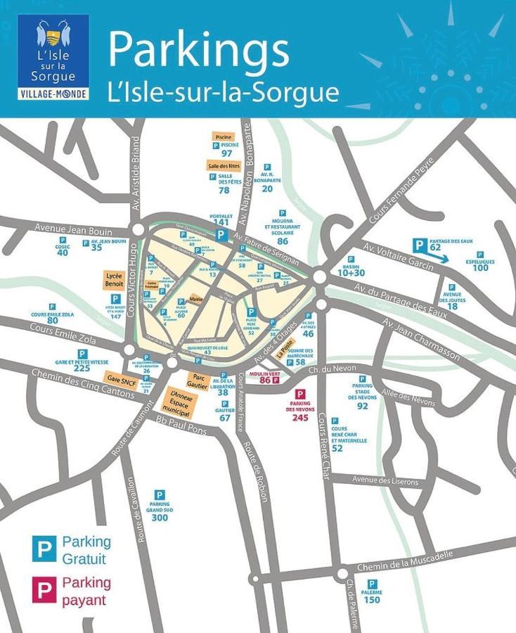 Appartement Terrasse Climatise Calme En Centre-Ville LʼIsle-sur-la-Sorgue المظهر الخارجي الصورة